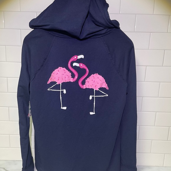 Crown and Ivy Womens Flamingo Sequined Pullover - Picture 2 of 4